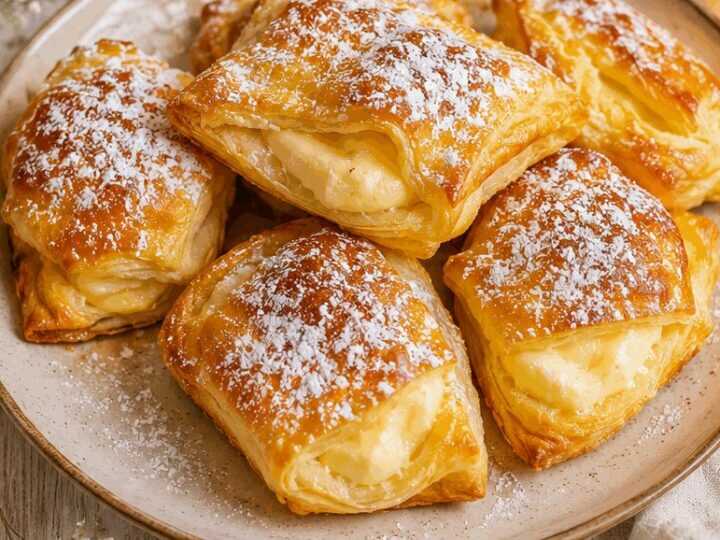 Entdecke jetzt köstliche Quarktaschen mit cremiger Vanillefüllung!