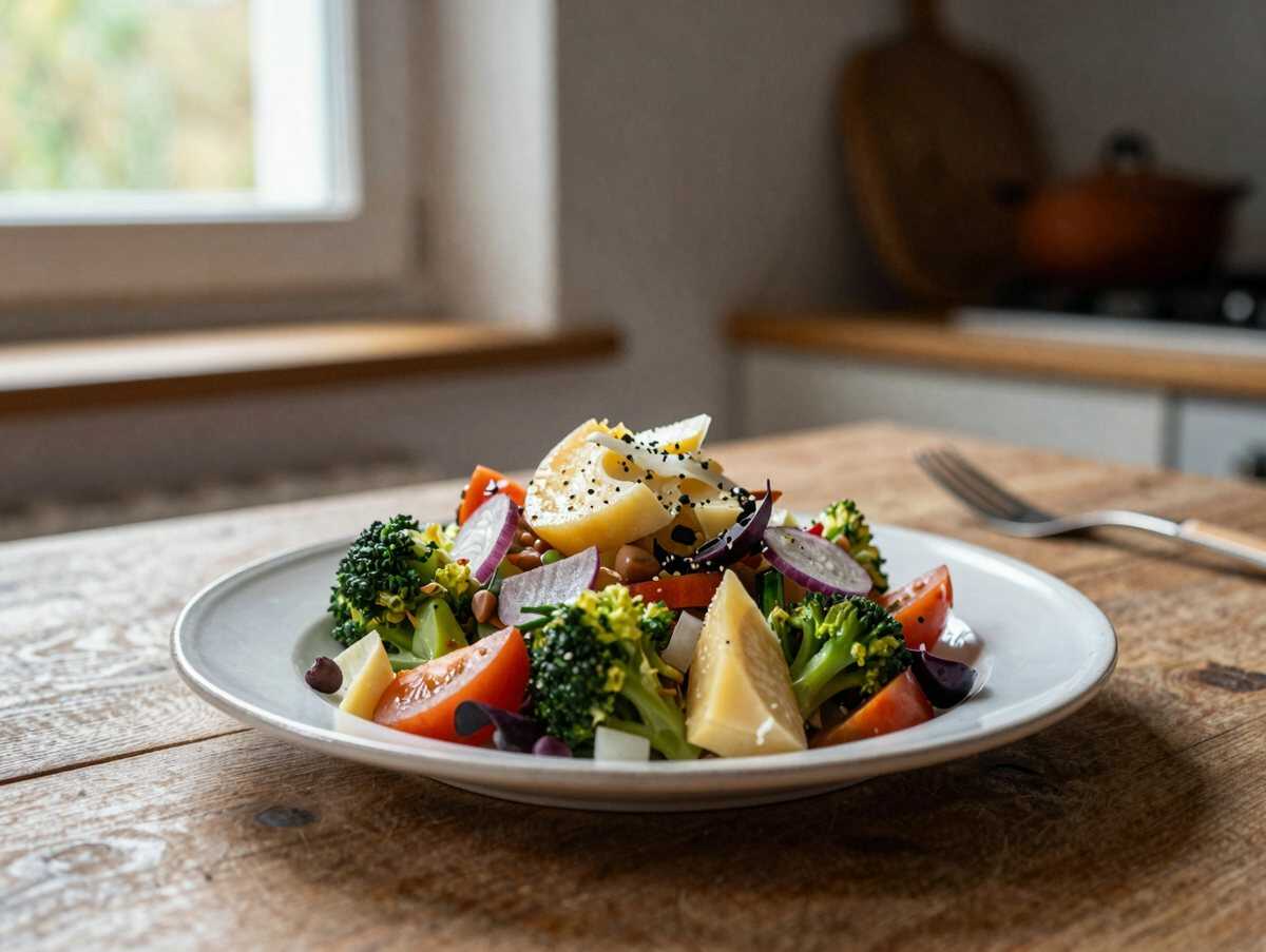 Entdecken Sie den ultimativen Sommersalat: Würziger Prosciutto und Melone! – während der Zubereitung
