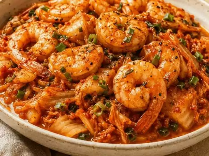Entdecken Sie die Köstlichkeit: Kimchi-Garnelen in Butter – Ihr neuer Favorit für ein schnelles Abendessen!