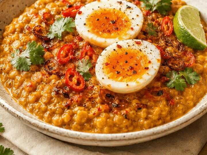 Entdecken Sie ein Geschmackserlebnis: Kokos-Chili-Eier mit Dahl!