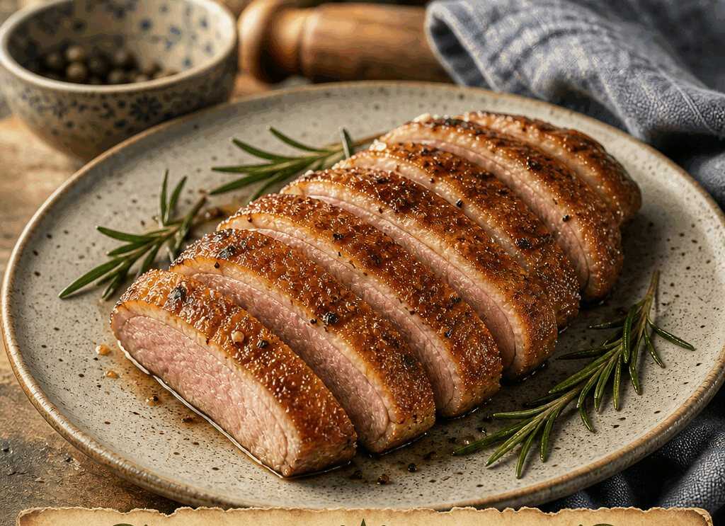 Entenbrust mit knuspriger Haut aus dem Airfryer, das Soulfood für gemütliche Tage