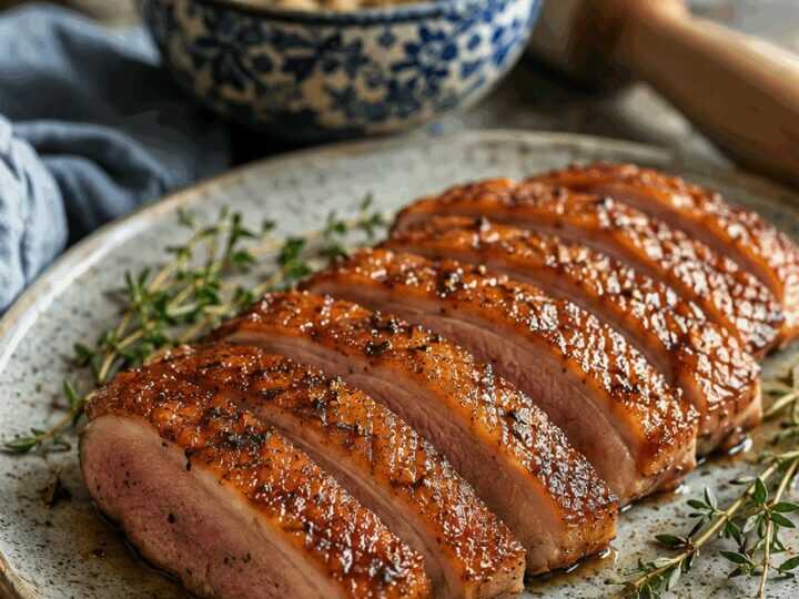 Entenbrust mit knuspriger Haut aus dem Airfryer – die ganze Familie ist begeistert