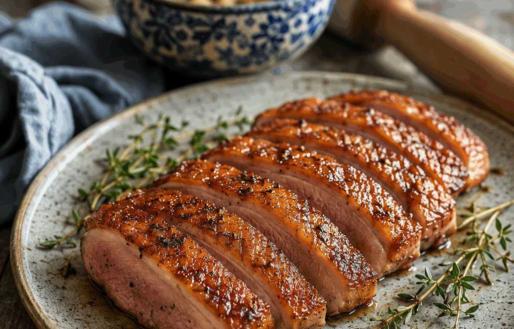 Entenbrust mit knuspriger Haut aus dem Airfryer – die ganze Familie ist begeistert