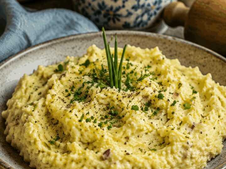 Erdäpfelkas – bayerischer Kartoffelkäse-Aufstrich – perfekt fürs Meal Prep am Sonntag