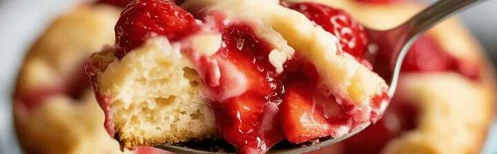 Erdbeer Biskuitkuchen in 10 Minuten ein Tassenrezept