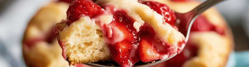 Erdbeer Biskuitkuchen in 10 Minuten ein Tassenrezept