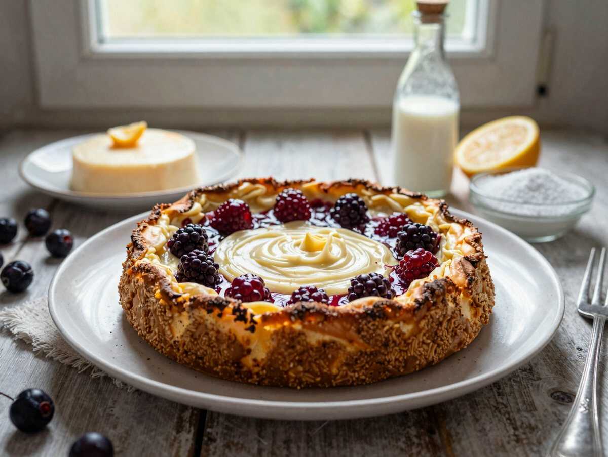 Erdbeer Käsekuchen in 30 Minuten ohne Backen – während der Zubereitung