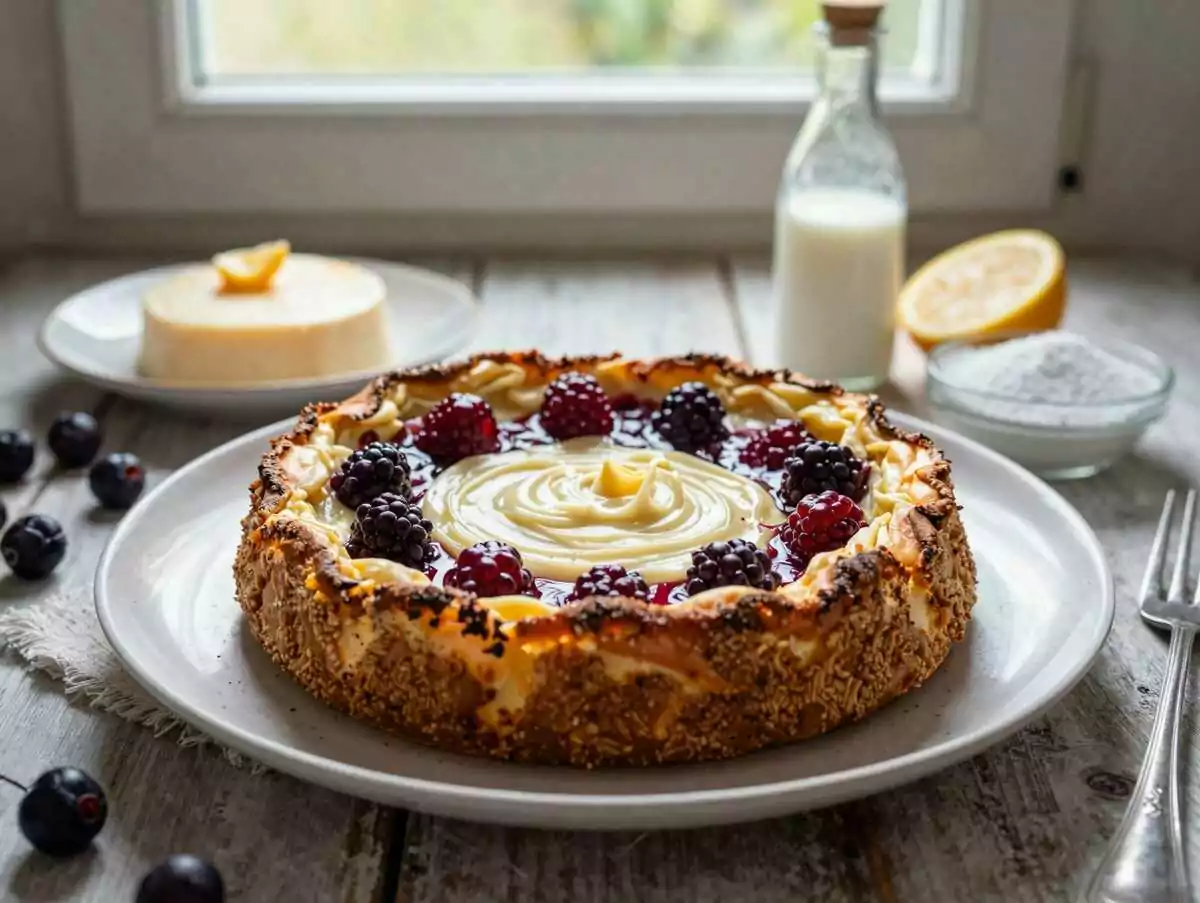 Erdbeer Käsekuchen in 30 Minuten ohne Backen – während der Zubereitung
