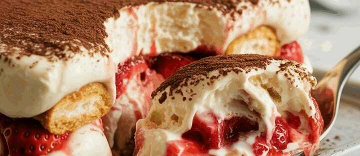 Erdbeer Tiramisu in 10 Minuten schon bereit