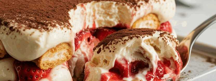 Erdbeer Tiramisu in 10 Minuten schon bereit