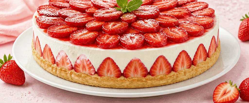 Erdbeer-Frischkäse-Torte