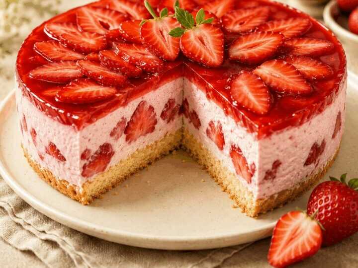 Erdbeer-Joghurtcreme-Torte: Das unwiderstehliche Rezept zum Nachbacken!
