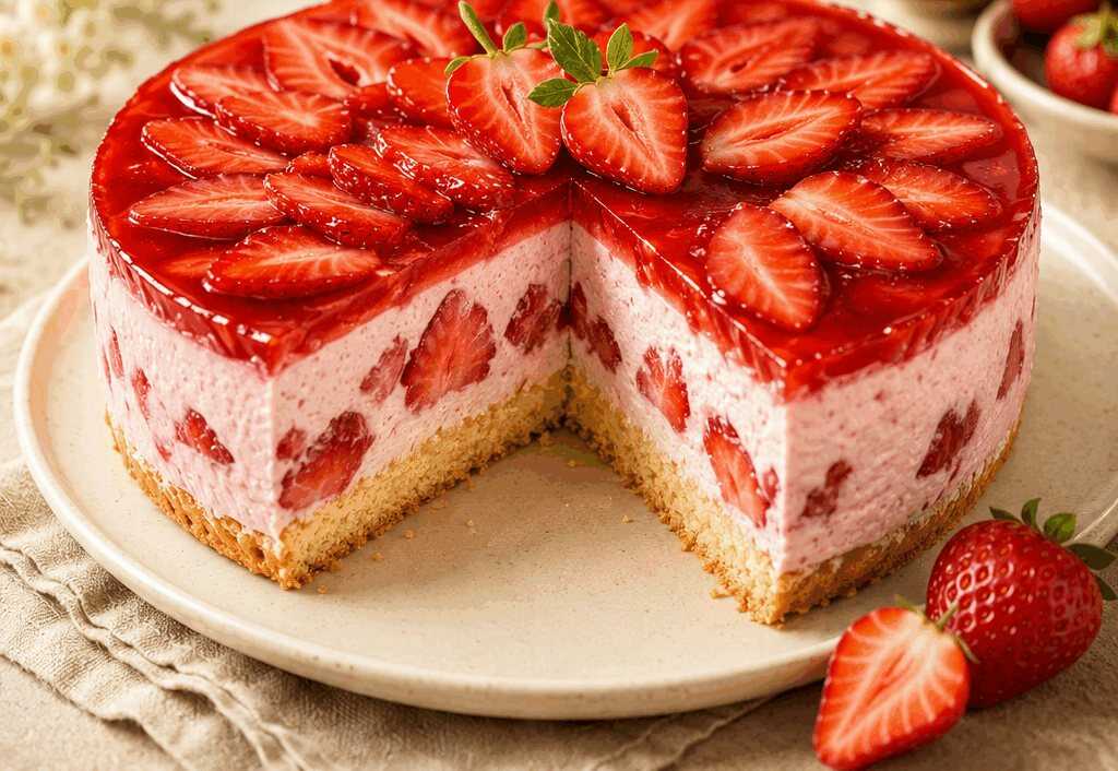 Erdbeer-Joghurtcreme-Torte: Das unwiderstehliche Rezept zum Nachbacken!