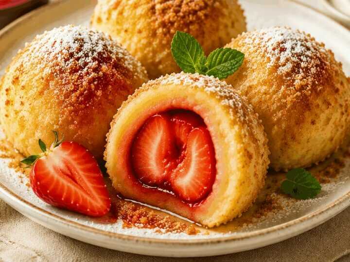 Erdbeerknödel: Entdecke die verlockenden Dips dazu!