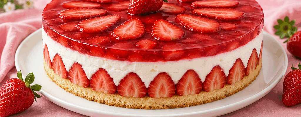Erdbeer-Quark-Torte