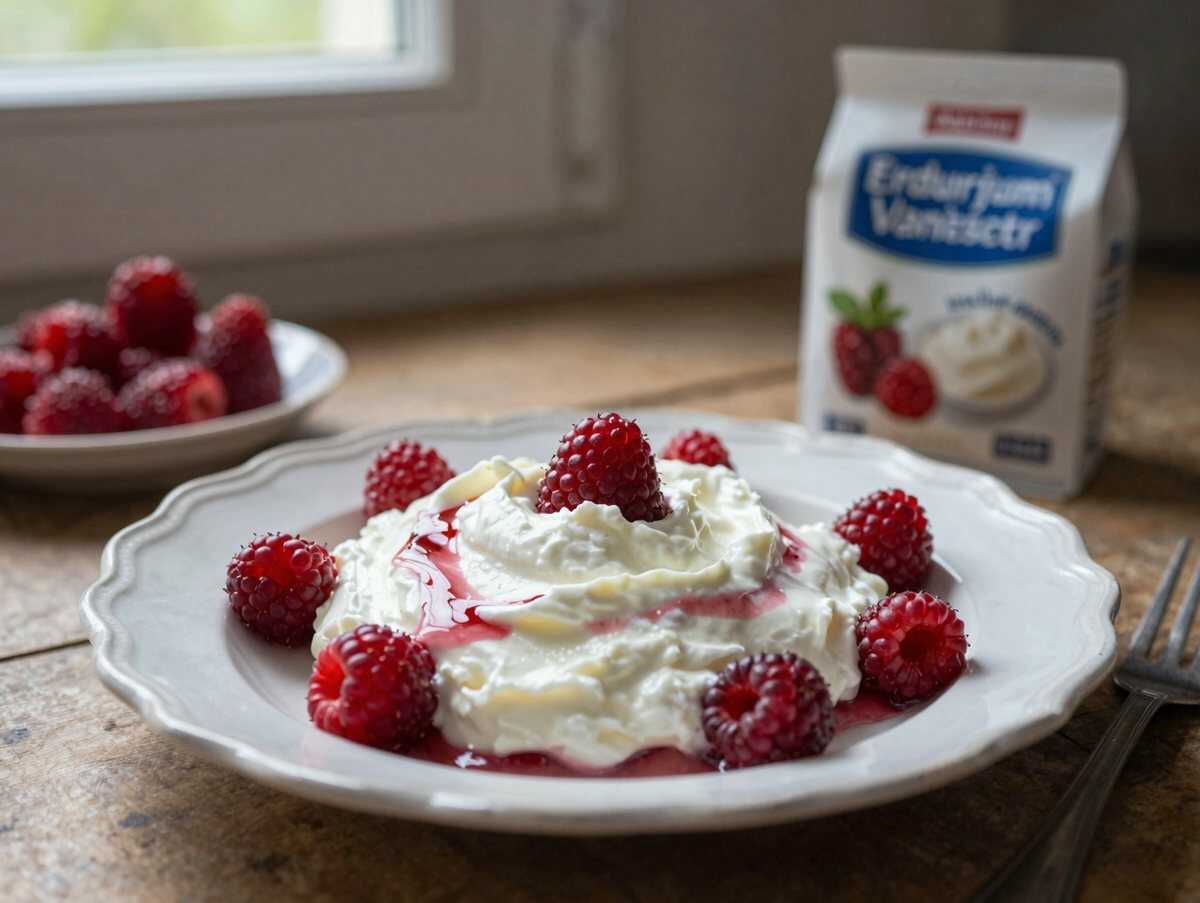 Erdbeertraum: Schnelles Joghurt-Dessert in Minuten zaubern! – während der Zubereitung