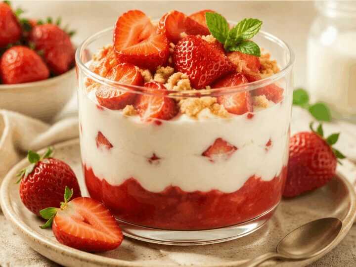 Erdbeertraum: Schnelles Joghurt-Dessert in Minuten zaubern!