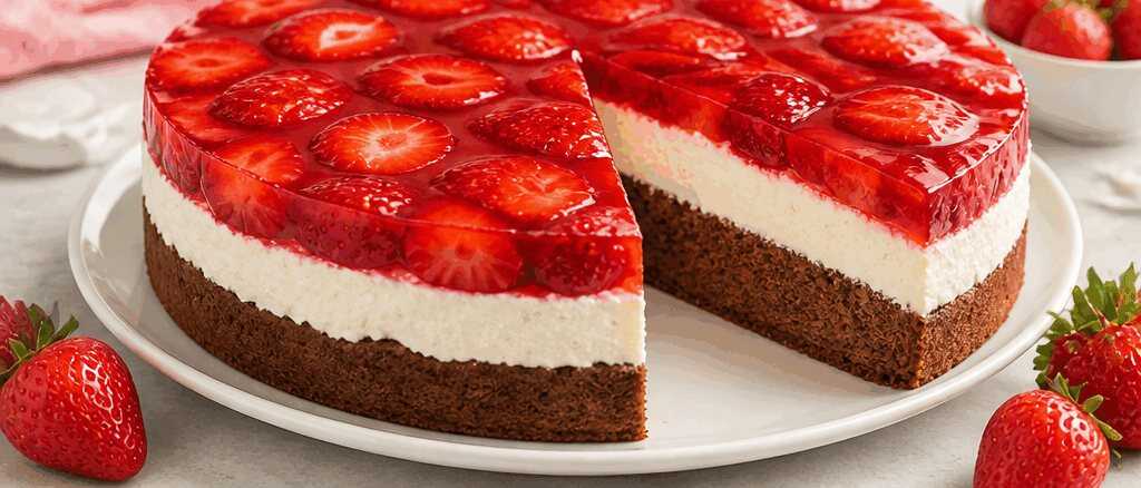 Erdbeertraum: Verführerischer Kuchen mit Quark und Mascarpone-Creme Rezept