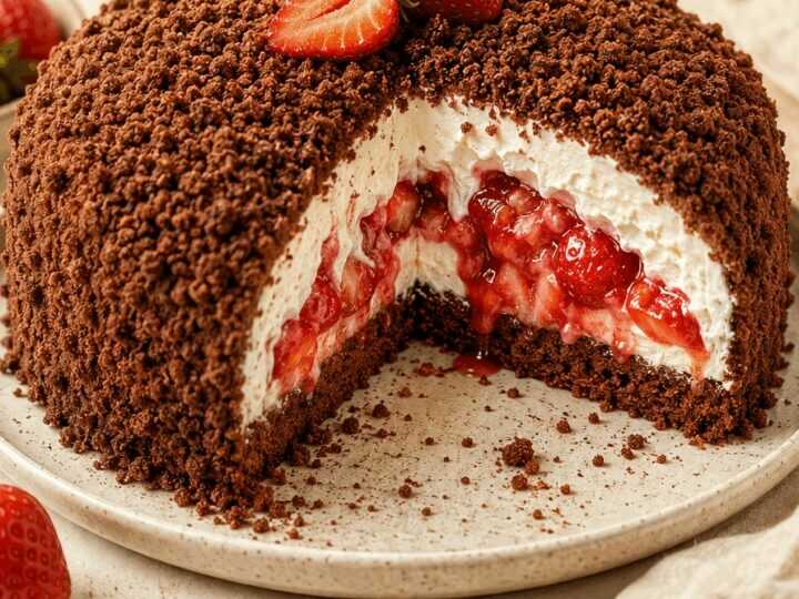 Erdbeer-Überraschung: So einfach machst du den Maulwurfkuchen neu!