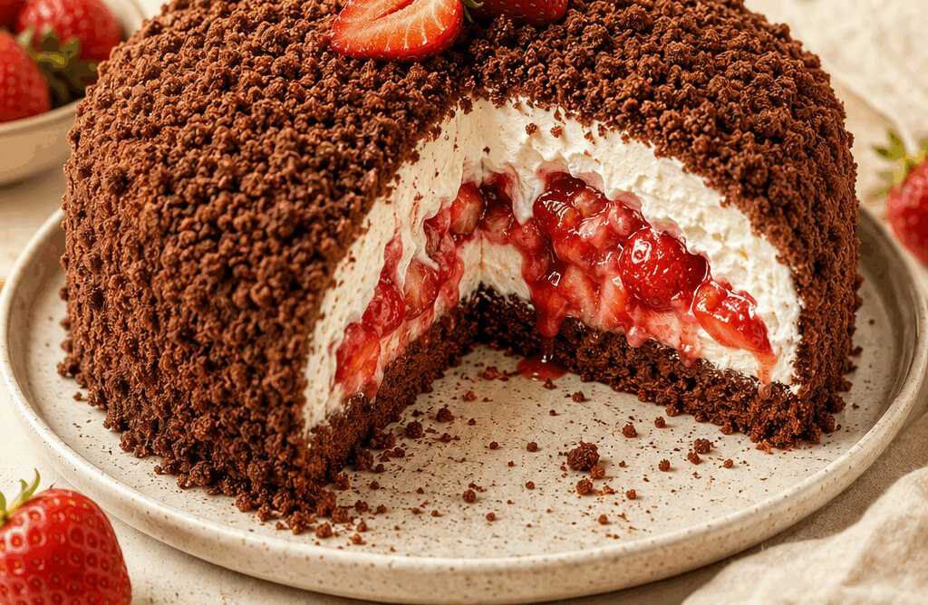 Erdbeer-Überraschung: So einfach machst du den Maulwurfkuchen neu!