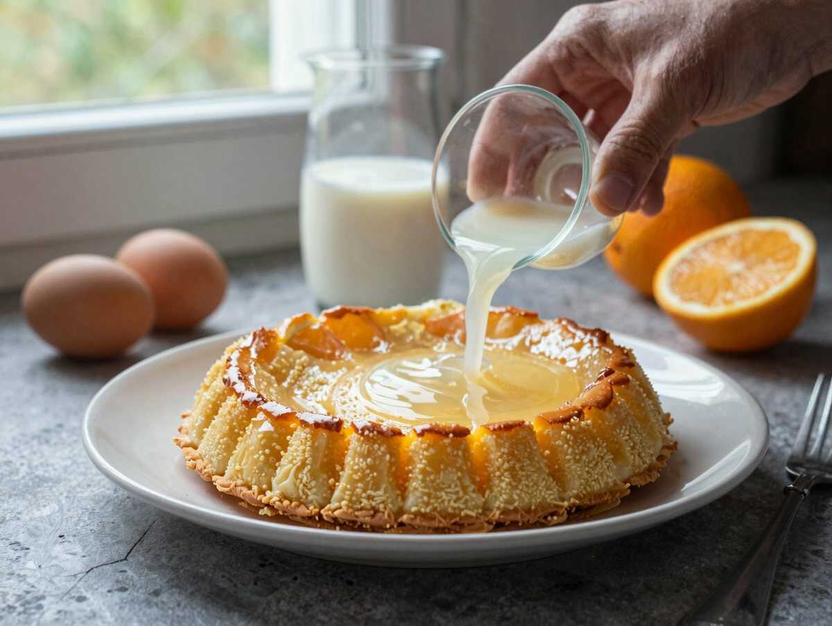 Erfrischend leichter Zitronen-Buttermilchkuchen, der alle begeistert! – während der Zubereitung