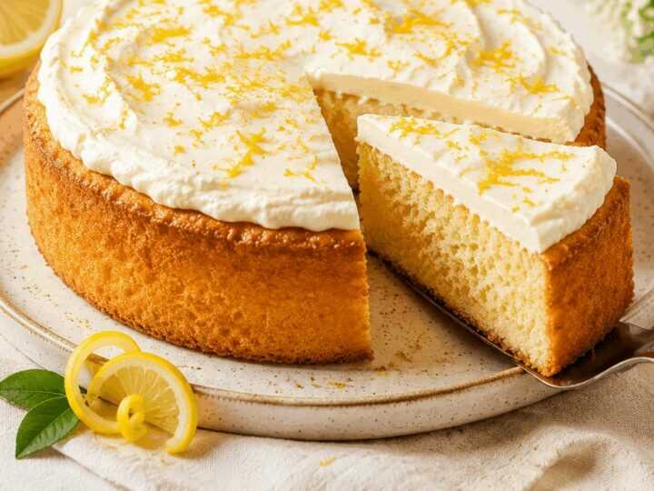 Erfrischend leichter Zitronen-Buttermilchkuchen, der alle begeistert!