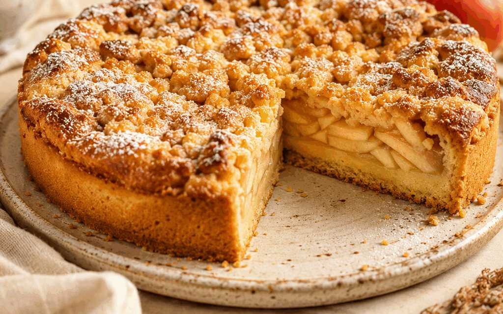 Erstaunliches Apfelkuchen-Rezept mit Mürbteig, das Sie lieben werden!