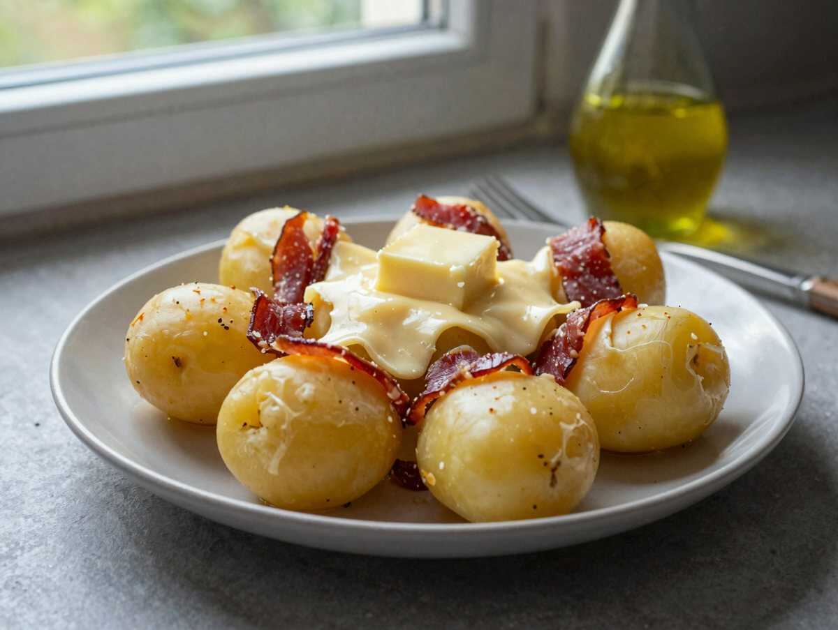 Fächerkartoffeln mit Speck und Käse: in 3 Schritten fertig – während der Zubereitung