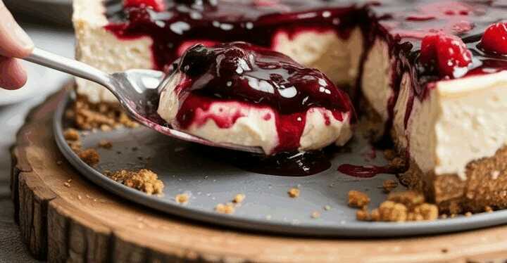 Fantastischer Käsekuchen ohne Boden in 5 Minuten zubereitet
