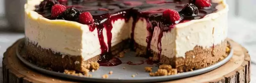 Fantastischer Käsekuchen ohne Boden in 5 Minuten zubereitet – so sieht es fertig aus