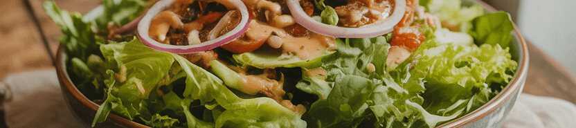 Feldsalat mit Zwiebeln und Essig – so sieht es fertig aus