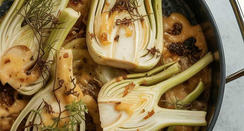 Fenchel gebräunt aus der Heißluftfritteuse – so sieht es fertig aus