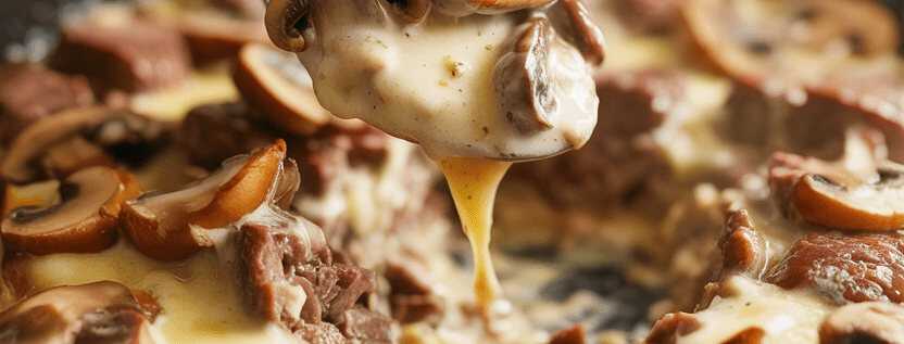 Filetpfanne mit 400 g Champignons für die ganze Familie – so sieht es fertig aus