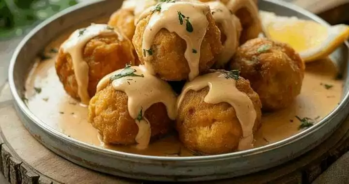 Fisch-Bällchen mediterran aus der Heißluftfritteuse