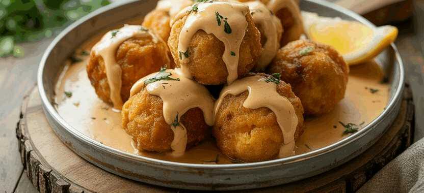 Fisch-Bällchen mediterran aus der Heißluftfritteuse