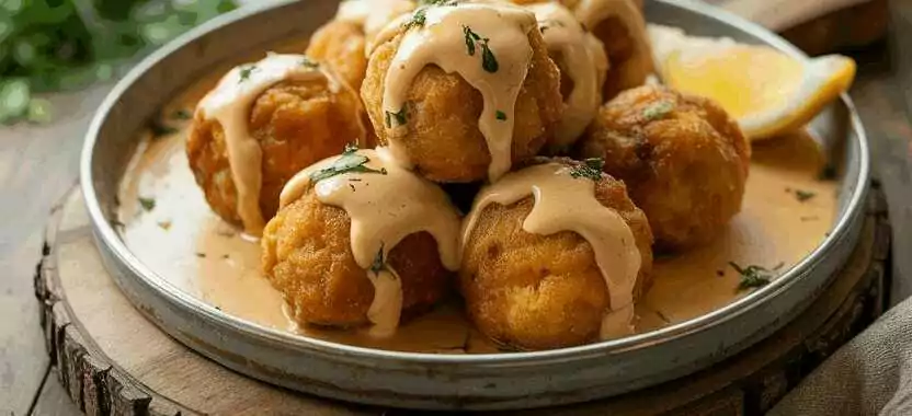 Fisch-Bällchen mediterran aus der Heißluftfritteuse