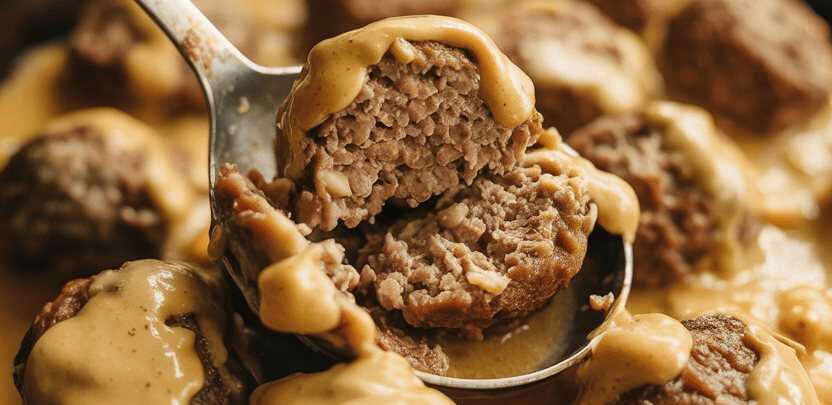 Fleischküchlein mit Senf-Zwiebel-Geschmack