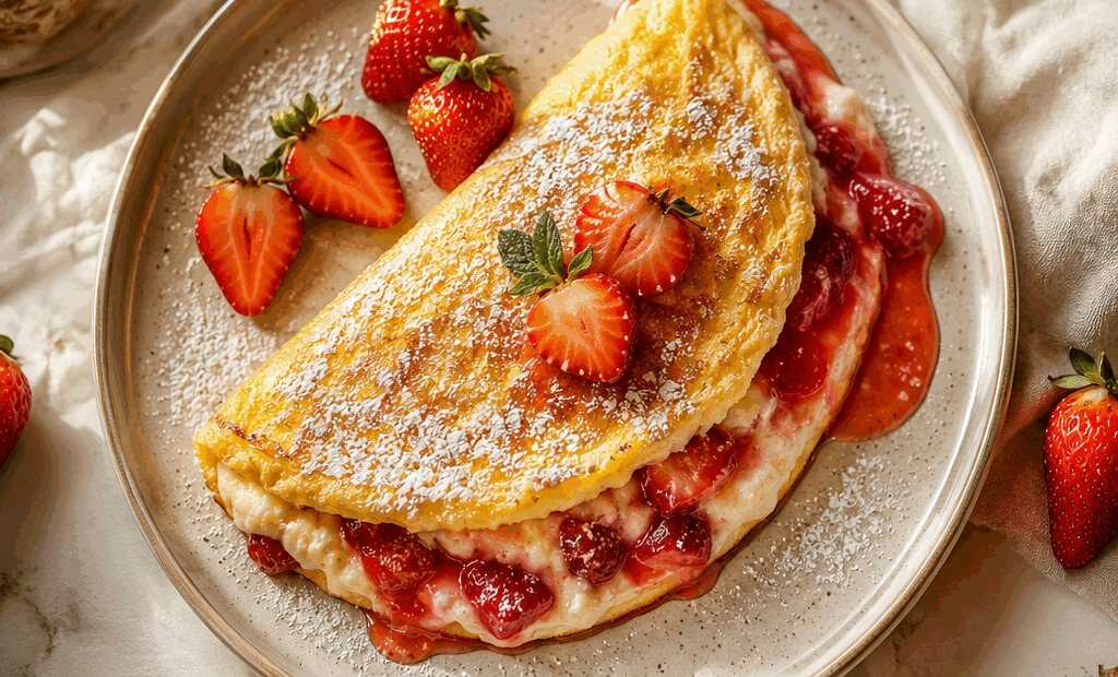 Erdbeer-Omelette