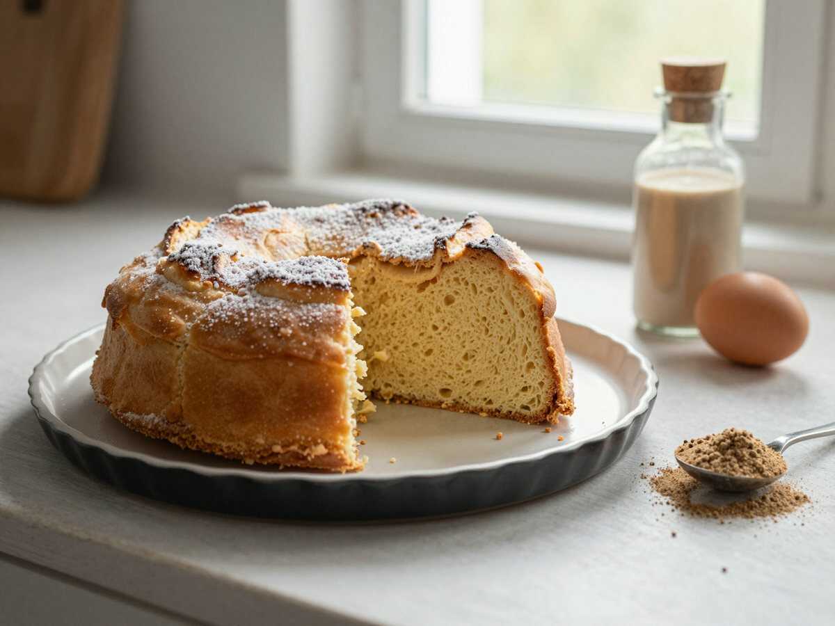 Fluffiger Gugelhupf in Rekordzeit – Dein einfaches Becherrezept! – während der Zubereitung