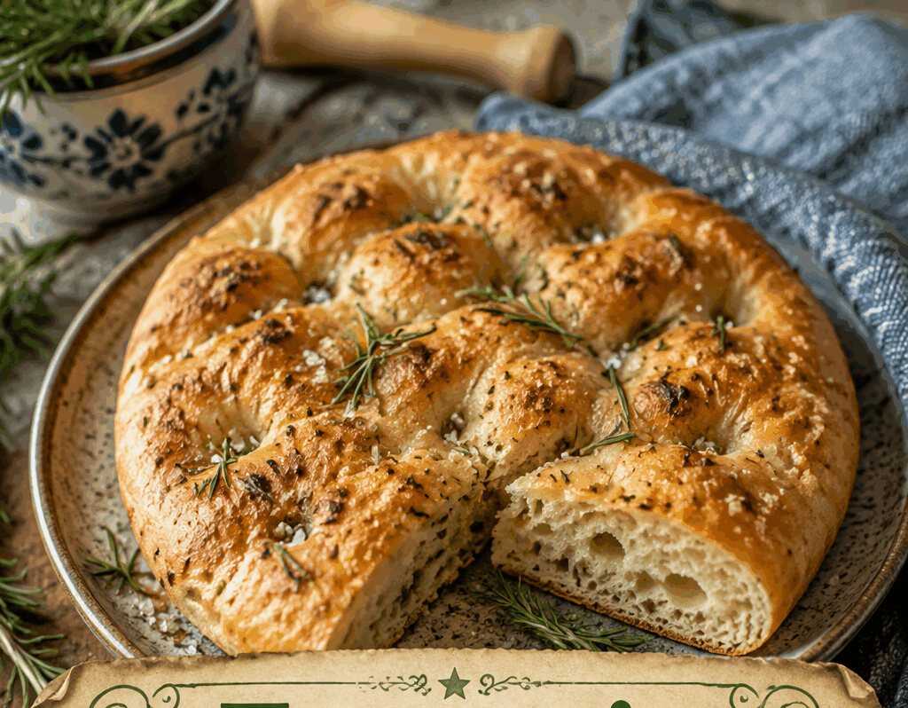 Focaccia mit Rosmarin aus dem Airfryer – günstig, schnell und unglaublich lecker