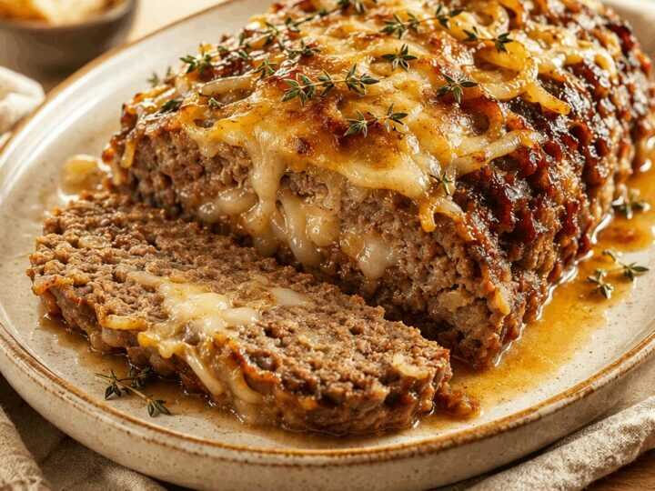 Französischer Zwiebel-Hackbraten: Ein Rezept, das auf der Zunge zergeht und begeistert!