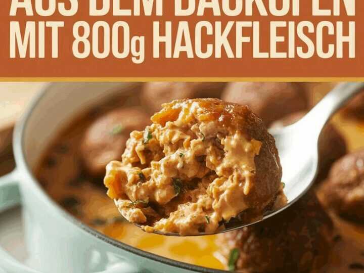 Frikadellen aus dem Backofen mit 800g Hackfleisch