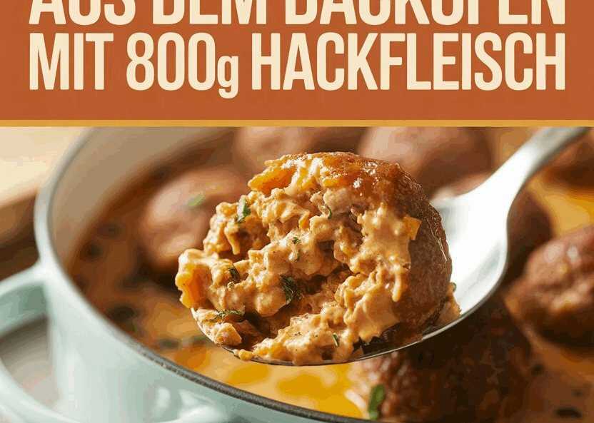 Frikadellen aus dem Backofen mit 800g Hackfleisch