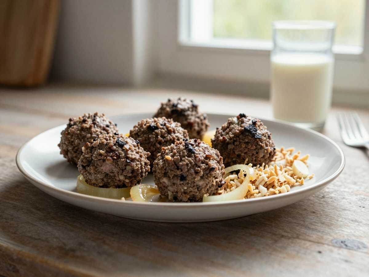 Frikadellen aus dem Backofen mit 800g Hackfleisch – während der Zubereitung