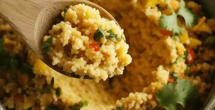 Frischer Zitronen-Koriander-Couscous-Salat