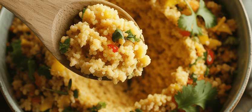 Frischer Zitronen-Koriander-Couscous-Salat