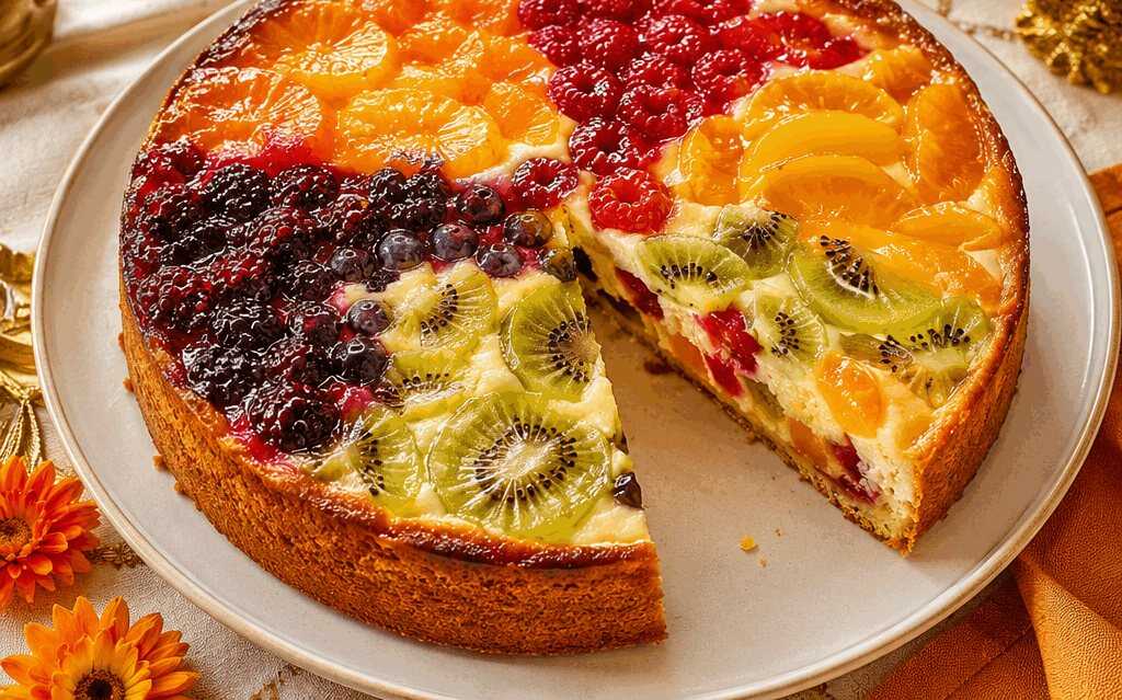 Fruchtiger Obstkuchen – Der kreative Patchwork-Kuchen