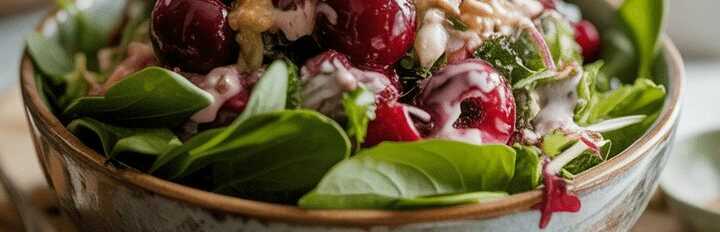 Fruchtiger Schwarzwälder Kirschsalat