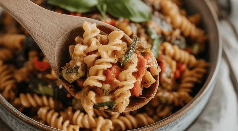 Fusilli-Salat mit Grillgemüse und Basilikum – Dein sommerlicher Farbrausch!