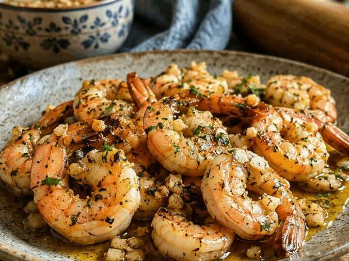Garnelen in Knoblauchmarinade aus dem Airfryer – perfekt fürs Meal Prep am Sonntag